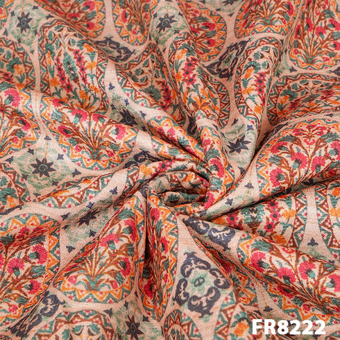 Printed Khadee Silk Fabric-FR8222